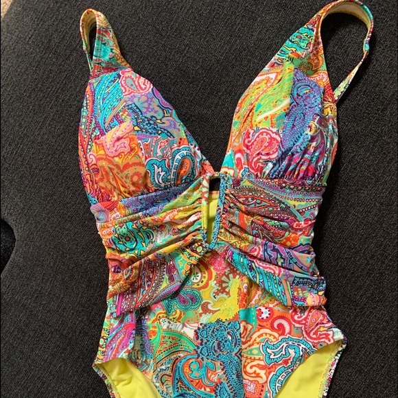 Bleu rod Beattie ladies onepiece swim suit size 6 - Picture 4 of 8